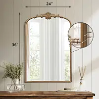 arch bathroom mirror arch mirror vanity,arch bathroom mirror of Antique Arch Bathroom Mirror Collection in brass finish with finish 36*24